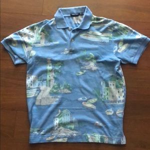 Vintage Nautica Yacht/Boat Polo Shirt Size Small